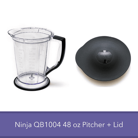 Ninja Master Prep QB1004 Replacement Blender Part - 48 Oz Pitcher with Storage Lid