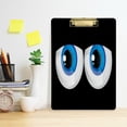 thumbnail image 4 of FMSHPON Huge Bulging Eyes Clipboard Hardboard Wood Nursing Clip Board and Pull for Standard A4 Letter 13x9 inches, 4 of 7