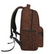 thumbnail image 3 of Balery Dark Brown Glitter Mochila Escolar Impresa, Mochila Ligera para Viajes Casual, Mochila Duradera y Cómoda Multifuncional, Mochila para Laptop-One Size, 3 of 5