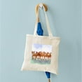 thumbnail image 4 of CafePress - Five Walk Away Together Square Square Tote Bag - Unisex Canvas Tote Bag, Beige, 1-Piece, 4 of 6