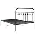 thumbnail image 6 of vidaXL Metal Bed Frame without Mattress with Headboard Black 39.4"x78.7", 6 of 7