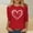 Red, variant on NTACZA 3/4 Sleeve Tops for Women Trendy Valentines Black Crewneck T Shirt Cute Pullover Loose Fit Shirts for Women L