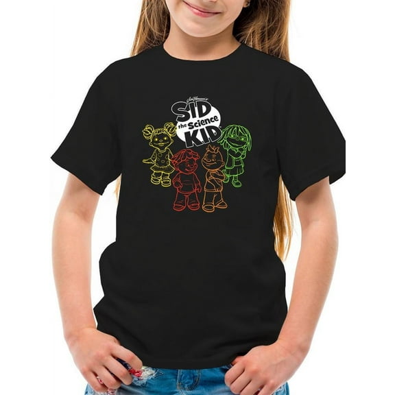 Colorful Sid the Science Kid - Themed Retro Neon Character Graphic Youth's T-shirt