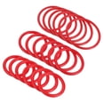 thumbnail image 1 of Unique Bargains 4cm 6mm 8.5cm Plastic Carnival Ringtoss Rings Game Hoop, Red 18 Pack, 1 of 5