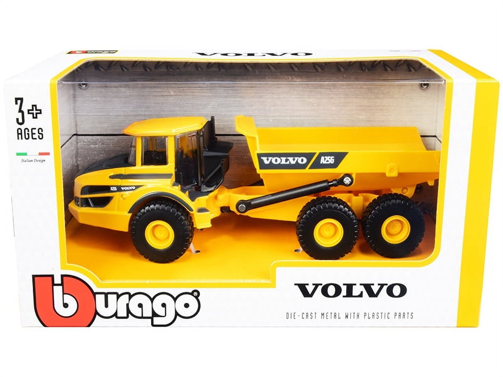 Volvo A40D Dump Truck Yellow 1/87 (HO) Diecast Model by Siku