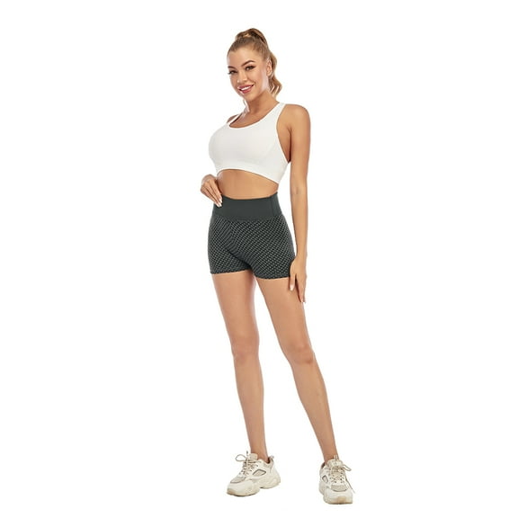 Women Yoga Shorts High Waist Seamless Hip-Up Tight Elastic Sport Shorts Push Up Running Fitness Gym Clothes Leggings
