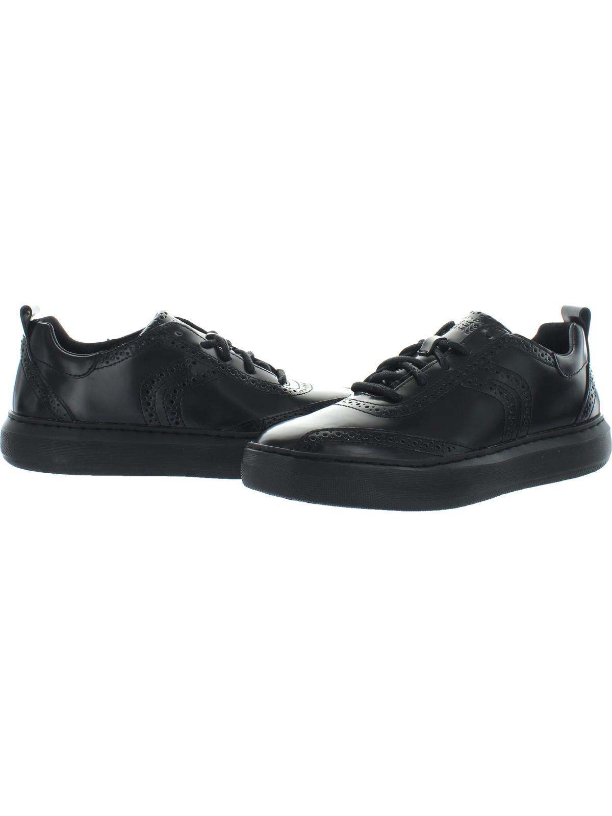 geox deiven leather trainers