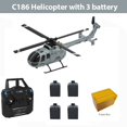 thumbnail image 1 of C127 C186 2.4G RC Drone 720P Cámara 4 Hélices 6 Axis Wifi Gyro Sentry Spy Helicóptero Single Paddle Electronic Gyroscope RC ToC186 4 batería Deng Xun unisex, 1 of 2