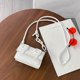 thumbnail image 5 of Bolsa Mini bolsos de hombro. monedero de color caramelo. bolso cruzado de PU para mujer (blanco), 5 of 6