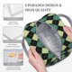 thumbnail image 3 of Easygdp Green Squares Bolsa de Almuerzo Insulada Grande, Forro de Aluminio, Diseño Espacioso, a Prueba de Fugas, Ideal para Trabajo, Picnics, Viajes y Actividades al Aire Libre, 3 of 6