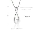 thumbnail image 2 of Constantlife Infinity Love Cremation Urn Pendant Mens Urn Necklace for Women Memorial Urn Keepsakes, 2 of 8