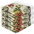 thumbnail image 2 of SKYSONIC 4 PCS Flowers and Butterflies Baby Washcloths Towel Set, Highly Absorbent & Soft Cotton Wash Cloths, Face Hand Towels for Bathroom, Multi-Purpose Fingertip Towels, 12"x 12", 2 of 7