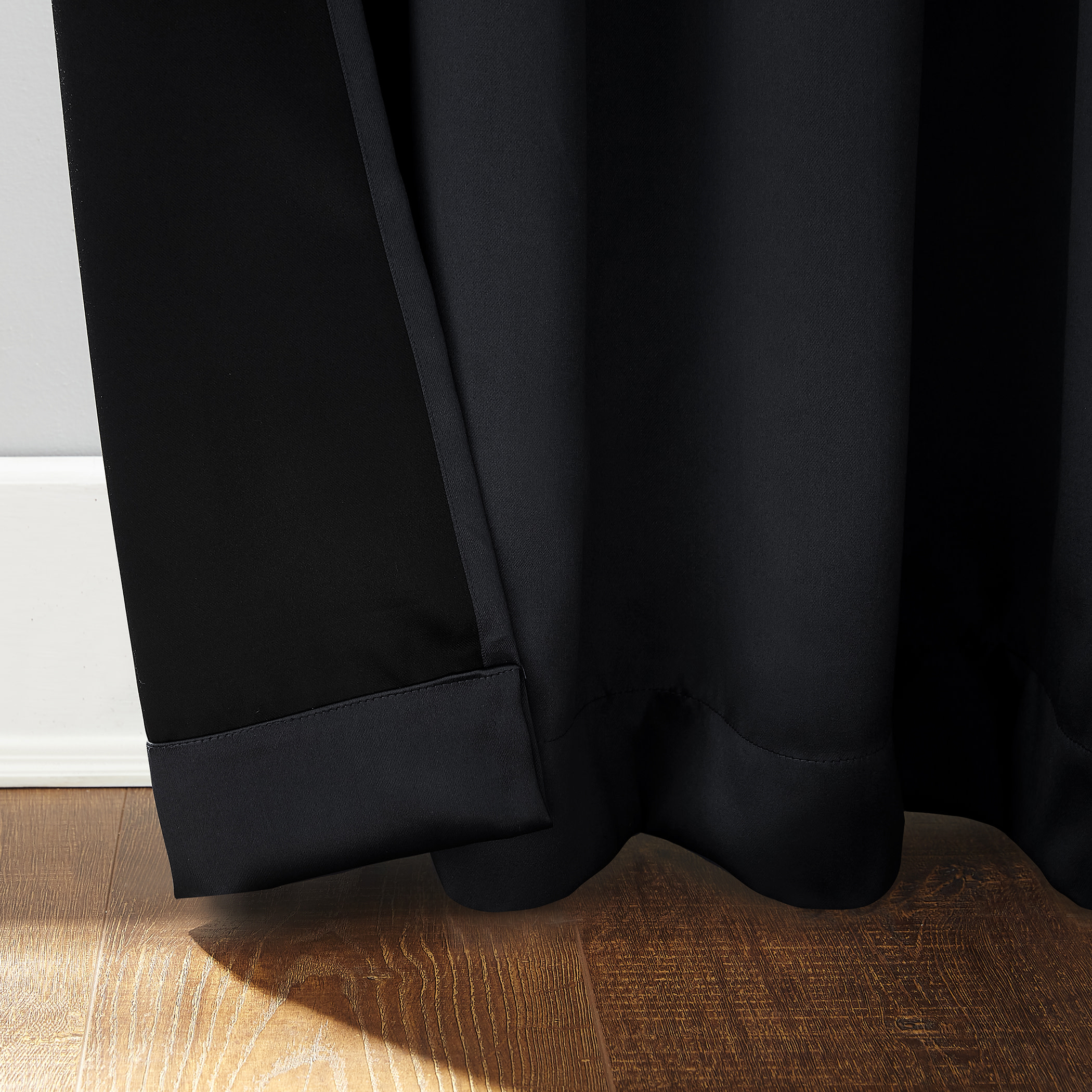 Sun Zero Oslo 2-Pack Blackout Grommet Curtains, 52"W x 84"L photo 2