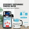 thumbnail image 4 of 4L 1.05 Gallon Countertop Water Distiller, 750W Stainless Steel Distilled Water Maker, Home Water Purifier Machine for Clean Water, Gray, 4 of 10
