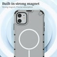 thumbnail image 5 of Magnetic Case for iPhone 11, Compatible with Mag-Safe, Classic Hybrid Magnetic Phone Case, Military Grade Drop Protection, Scratch-Resistant Back Rugged Cover for iPhone 11, Plum, 5 of 8