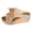 Khaki, variant on BRICH Women's Fashion on Slippers with Adjustable Ties Casual Flat Sole Breathable Beach Slides for Indoor Outdoor Light Blue 9.5