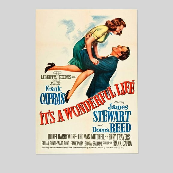 Movie Poster- It's a Wonderful Life Poster, One Sheet Wall Size 24''x36'' -Gategoo