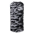 thumbnail image 3 of Outfmvch Tank Top for Men Fashion Casual Camouflage Hooded Breathable Sleeveless Vest Waist Womens Tops Grey, 3 of 7