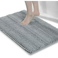 thumbnail image 1 of AVOIN colorlife Bath Mats for Bathroom Non Slip Ultra Thick and Soft Chenille Plush Striped Floor Mats Bath Rug, 1 of 2
