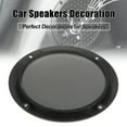 thumbnail image 3 of 2pcs 6" Vehicle Audio Speaker Cover Mesh Subwoofer Horn Guard Decorative Circle Grille Protector Gold Tone, 3 of 6