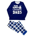 thumbnail image 4 of Aofany Christmas Pajamas for Family Matching Long Sleeve Christmas Print T shirt Tops + Plaid Pants Set Holiday Sleepwear, 4 of 4