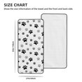 thumbnail image 2 of Cotton Bath Towels for Bathroom - Cute paw prints black grey Microfiber Quick Dry Towels for Body Bath Sheets, Personalized Beach Towel, Soft Shower Towels for Travel Home Beach 27*55in, 2 of 7