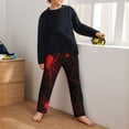 thumbnail image 5 of Xecao Red Spider On The Web Print Teenagers' Pajama Pants Long Sleep Pants Soft Elastic Waist Pajama Bottoms Elastic waist with 2 Pockets 5-16 Years-XS(5-6), 5 of 6