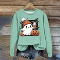 thumbnail image 4 of Xudanell Ghost Pattern Womens Halloween Sweatshirt Winter Pumpkin Print Womens Halloween Tops Going Out, 4 of 4