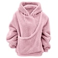 thumbnail image 5 of laqbezok Fleece Pet Hoodie Carrier, Women's Sweatshirt With Cat Dog Pouch, Cozy Hoodie With Pet Pouch & Large Pocket for Puppy Kitten Dogs Holder, Pink XXL, 5 of 9