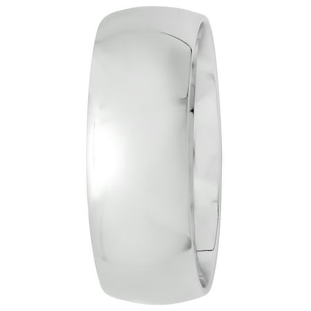 Men's High-Polish Sterling Silver Ring, 8mm