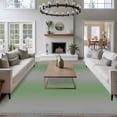thumbnail image 4 of Green Grey Area Rug 6x9 FT, Non Slip Living Room Throw Carpet, Modern Minimalist Solid Vertical Stripes Washable Soft Large Floor Carpet Non-Shedding Rug for Bedroom Dining Room Play Room, 4 of 9