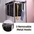 thumbnail image 3 of 3 Tier Laundry Sorter,ONE PIX Laundry Hampers with 3 Removable Bags and Hooks, Vertical Laundry Basket Organizer, Black and White, 3 of 7