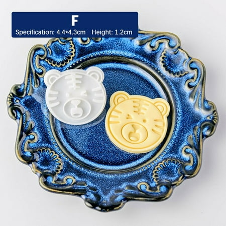 

Tiger year cartoon animal Embossing Stencil Cookie Cutter Mold Biscuit Clay DIY