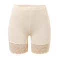thumbnail image 5 of XIAONU Women's Lace Biker Shorts Elastic Waist Stretch Fit Bottoms, 5 of 8