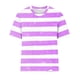 thumbnail image 4 of Fiudx Ofertas de La Semana Camiseta de Manga Corta con Cuello Redondo y Estampado a Rayas Informal a La Moda para Mujer, 4 of 4
