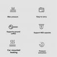 thumbnail image 1 of Car Coffee Espresso Maker Portable Coffee Maker 2 in 1 Small Travel Espresso Machine Heating Extraction for RV, 1 of 5