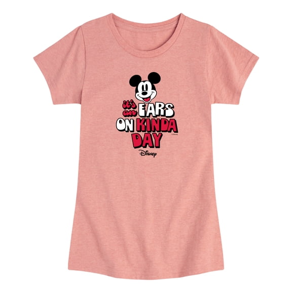 Disney - Ears on Kinda Day - Toddler Girls Fitted Short Sleeve T-Shirt