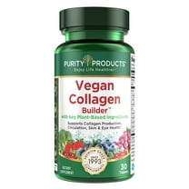 Vegan Collagen Builder - Organic Whole Foods Fruits   Veg, Silica, Lutein, Vitamin C, Biotin, Grape Seed - Amino Acids Glycine, Lysine   Proline Collagen Boosters - Once A Day - 30 Tablets