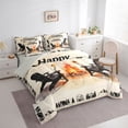 thumbnail image 2 of Erosebridal Teens Campfire Barbecue Twin Bedding Sets 7-Piece,Happy Camping Bedding Comforter Set for Boys Girls,Grey Reversible,Super Cozy Room Decor, 2 of 6