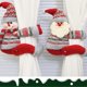 thumbnail image 1 of 3pcs Christmas Curtain Buckle Santa Elk Snowman Style Ornaments Christmas Elements Shape Design for Home Decor, 1 of 5