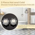 thumbnail image 3 of Bathroom Faucet Handles, Bathtub Faucet Knobsatible with Delta/Delex Faucets, Faucet Replacement Handles, Hot and Cold Faucet Replacement Handles in C, 3 of 4