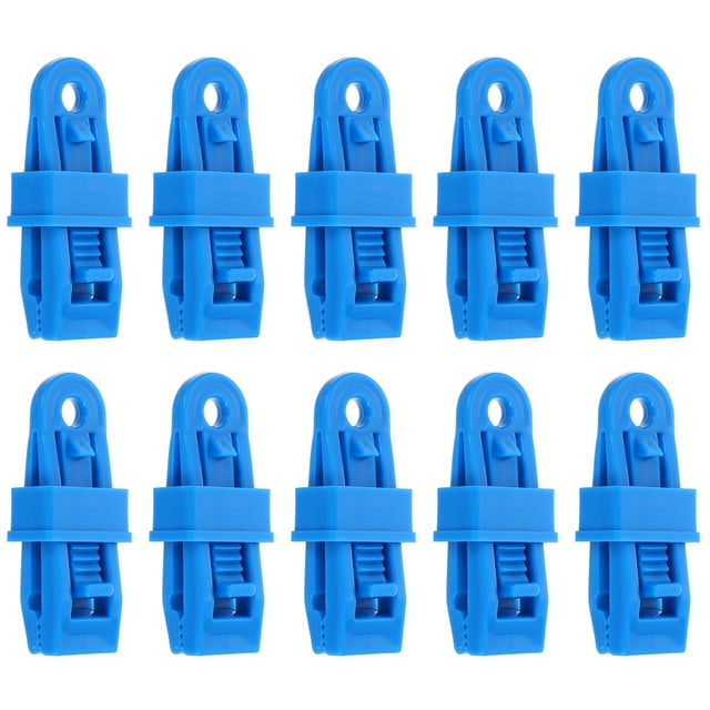 GOOHOCHY 10 pinzas pequeñas para lonas de exterior, resistentes al desgaste, prácticas y resistentes al viento, fijadores prácticos para tiendas de campaña y tiendas de campaña de senderismo.