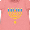 thumbnail image 3 of Inktastic Hanukkah Chanukah Menorah Baby Fleece Romper, 3 of 4