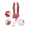 thumbnail image 6 of Ascend Tools 7-1/4 inch Medium Duty Professional Spring Loaded Multipurpose Angled Edge Shears, 6 of 7