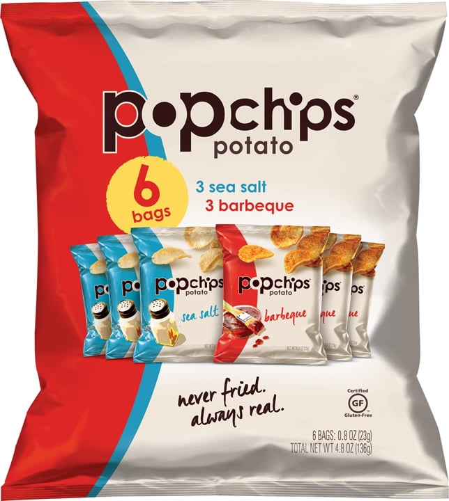 Popchips Variety Pack, 0.8 oz, 6 Count
