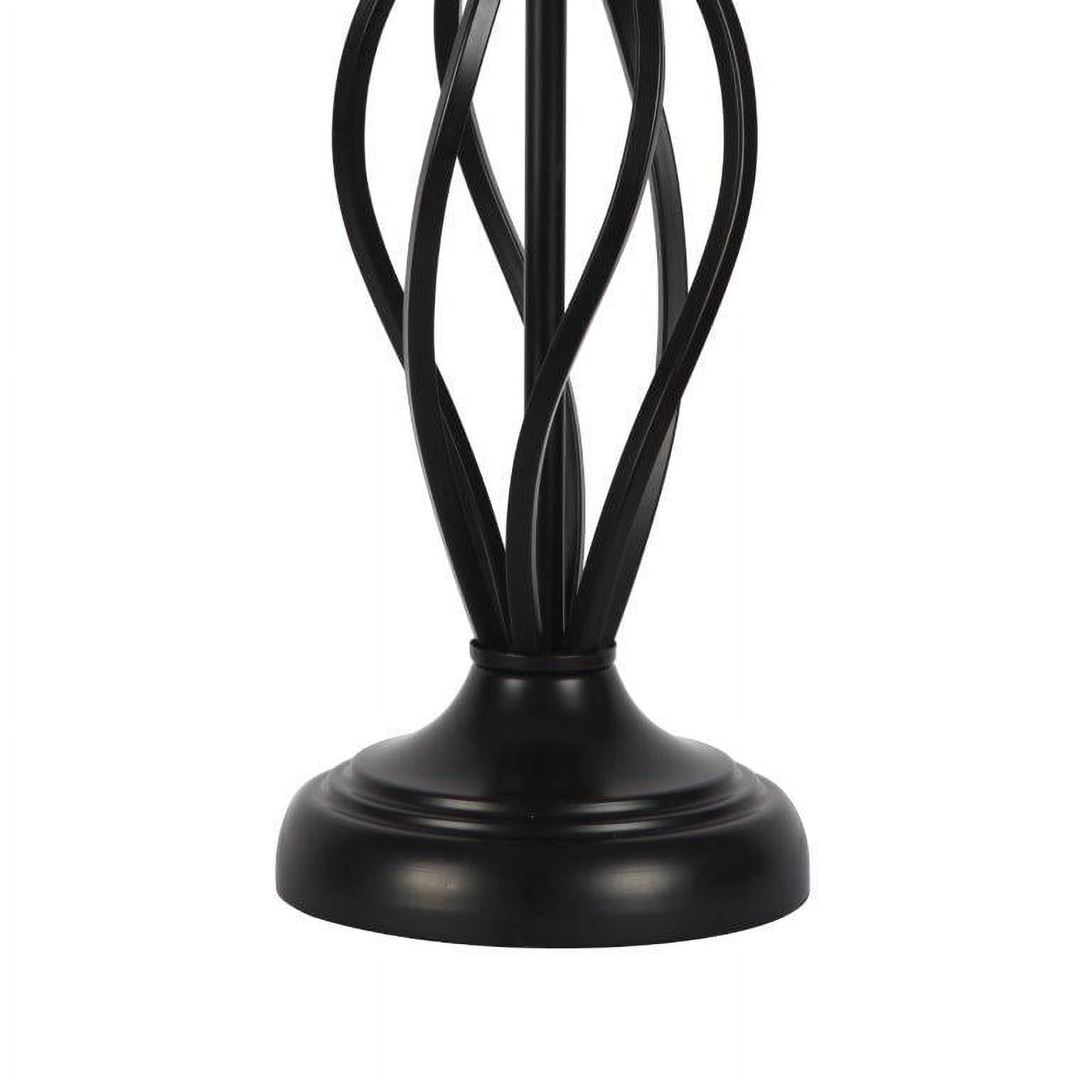 Better Homes & Gardens 14 in Height Small Black Finish Metal Cage Accent Lamp Base, Transitional Design, Idea All Rooms