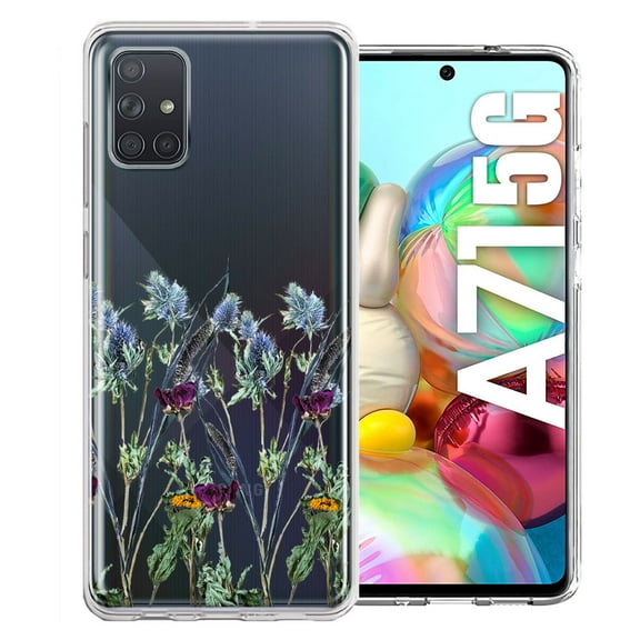 MUNDAZE For Samsung Galaxy A71 4G Country Dried Flowers Design Double Layer Phone Case Cover
