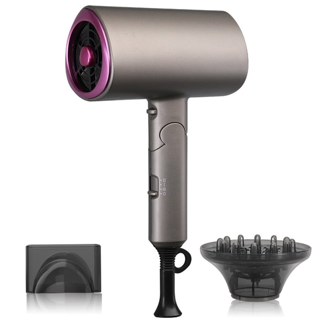 Secador de pelo Profesional Plegable Portátil Hogar 1800W Secador de pelo de alta potencia Secador d Abanopi Gris