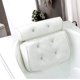 thumbnail image 1 of Cojín de baño con almohada con 6 ventosas antideslizantes, para bañera de spa, jacuzzi, bañera de hidromasaje, Home Spa (37 X 35 X 10 cm), 1 of 5
