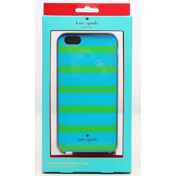 Kate Spade New York - Kinetic Stripe Hybrid Hard Shell Case for Apple  iPhone 6 Plus and 6s Plus - Blue/Green 